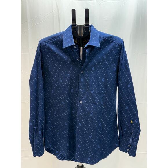 Men's Robert Graham Dress Shirt Blue Size: M - Picture 1 of 9